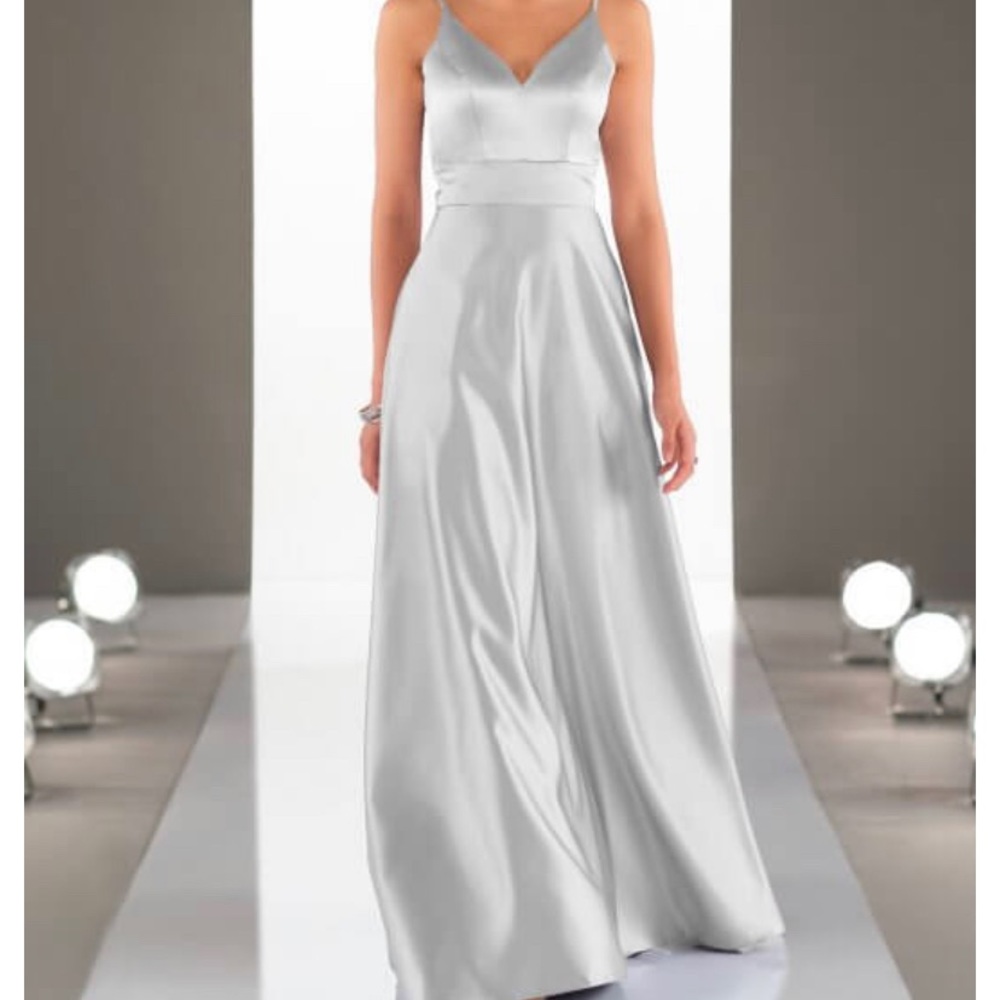 Sorella Vita, platinum, satin, bridesmaid dress